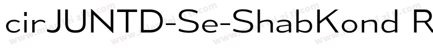 cirJUNTD-Se-ShabKond Regular字体转换